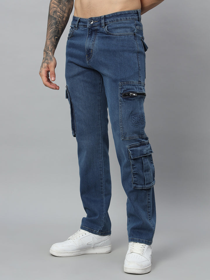 Classic blue utility jeans