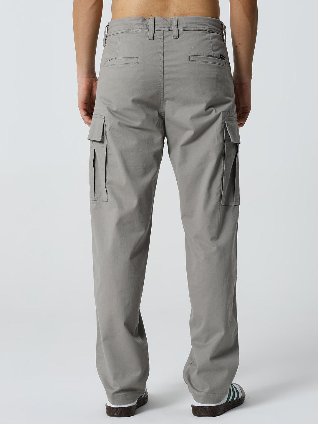 Men's Dobby stretch straight cargo grey