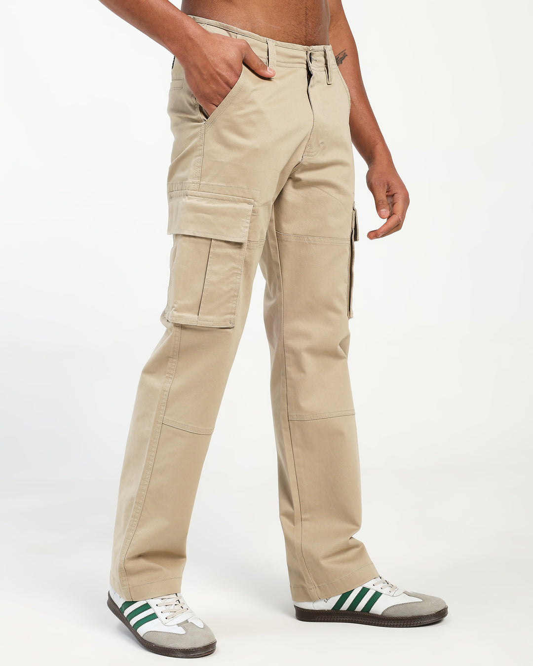 Men’s Classic Cargo Pant in Light Beige