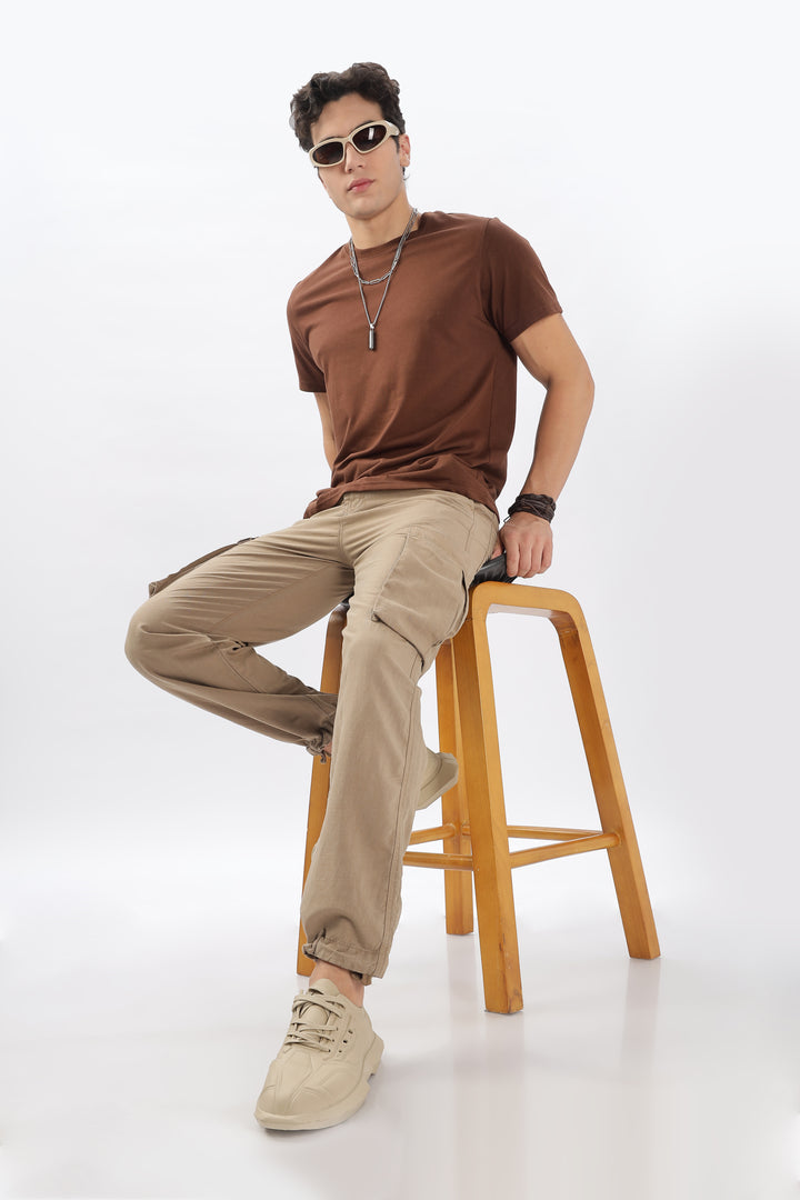 LINEN CARGO PANTS