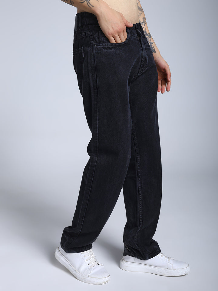 Men's Grey black acru wash jeans