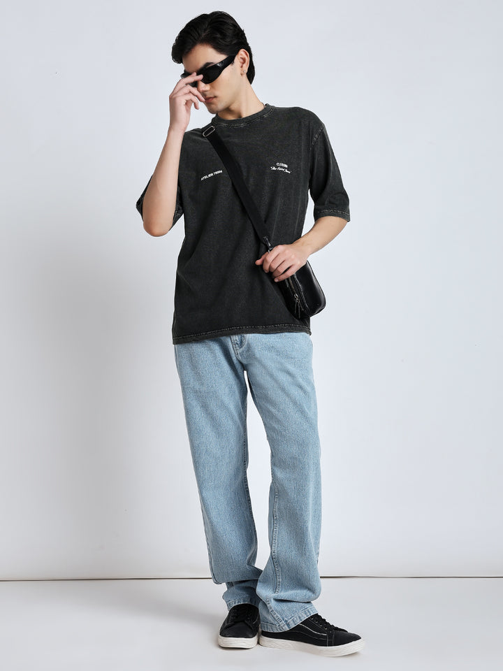 Light blue baggy jeans