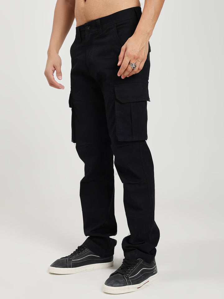 Men’s Tall Length Cargo Pants Black