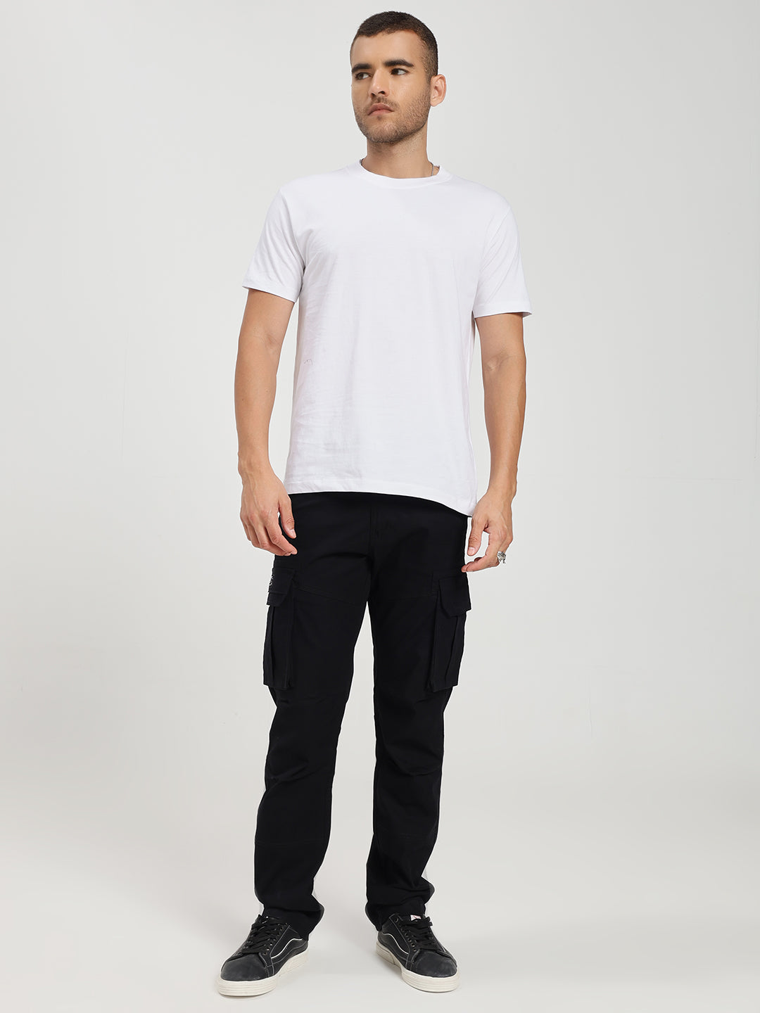 Men’s Tall Length Cargo Pants Black