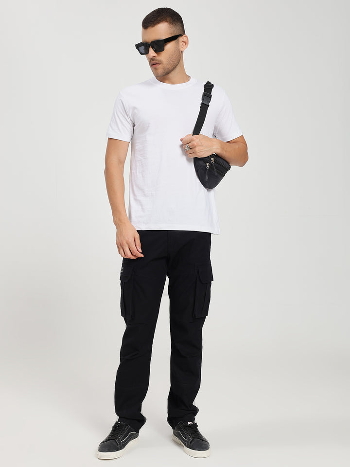 Men’s Tall Length Cargo Pants Black