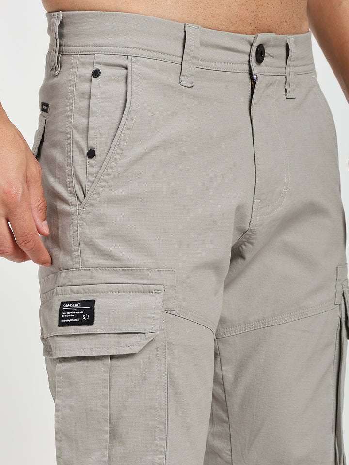 Men’s Tall Length Cargo Pants Light Grey