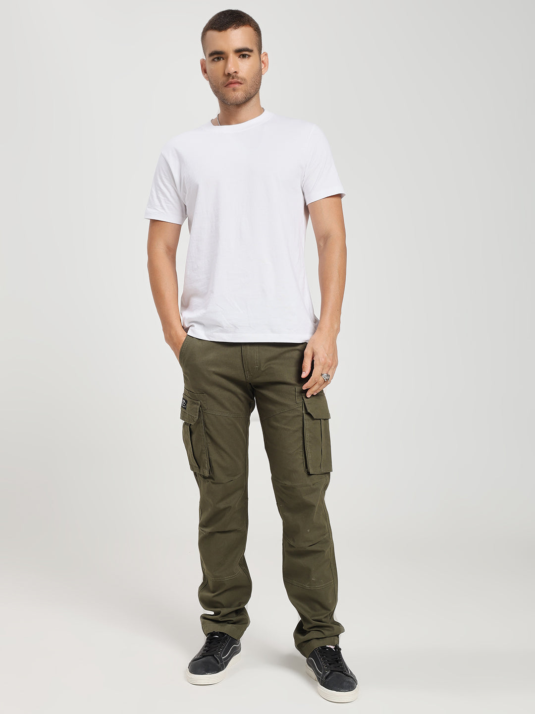 Men’s Tall Length Cargo Pants Olive Green