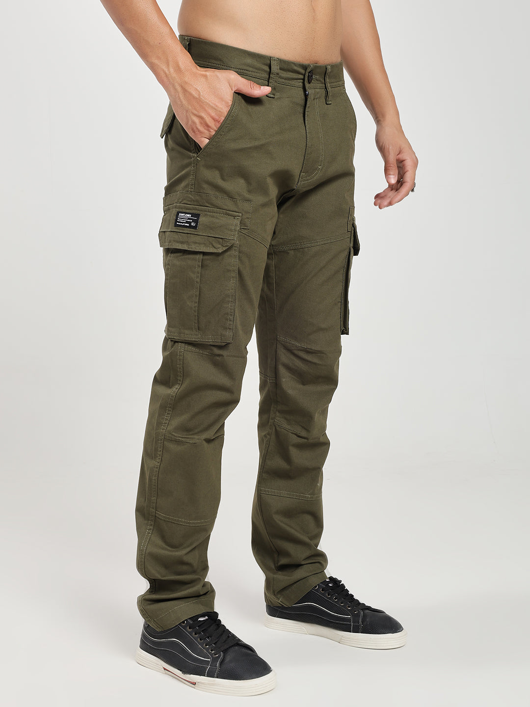 Men’s Tall Length Cargo Pants Olive Green