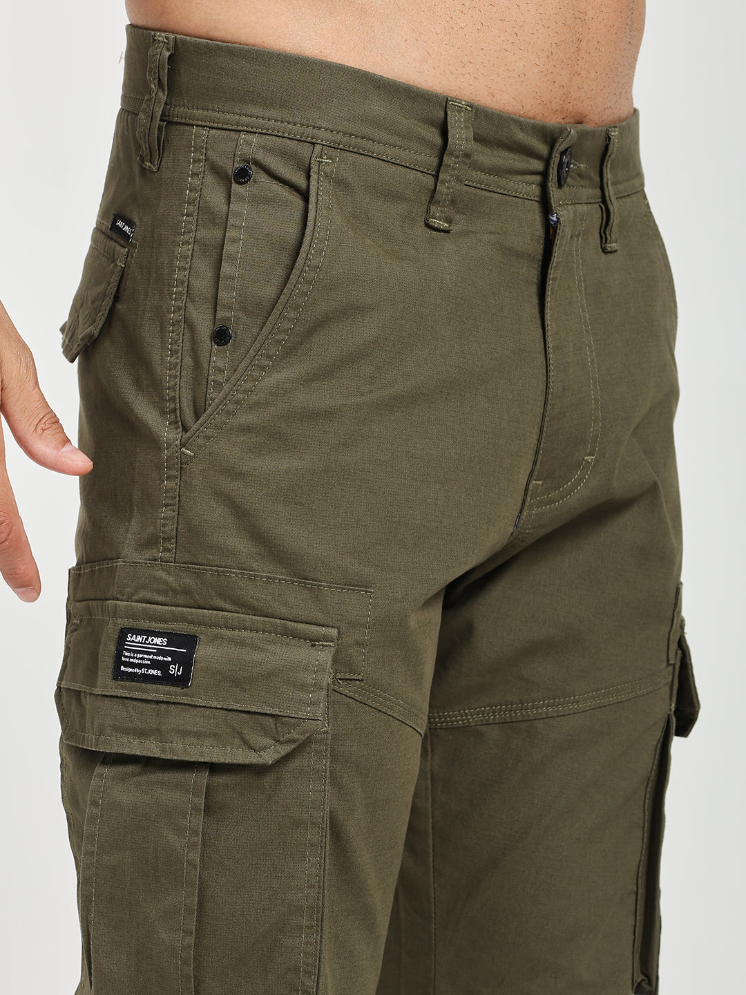 Men’s Tall Length Cargo Pants Olive Green