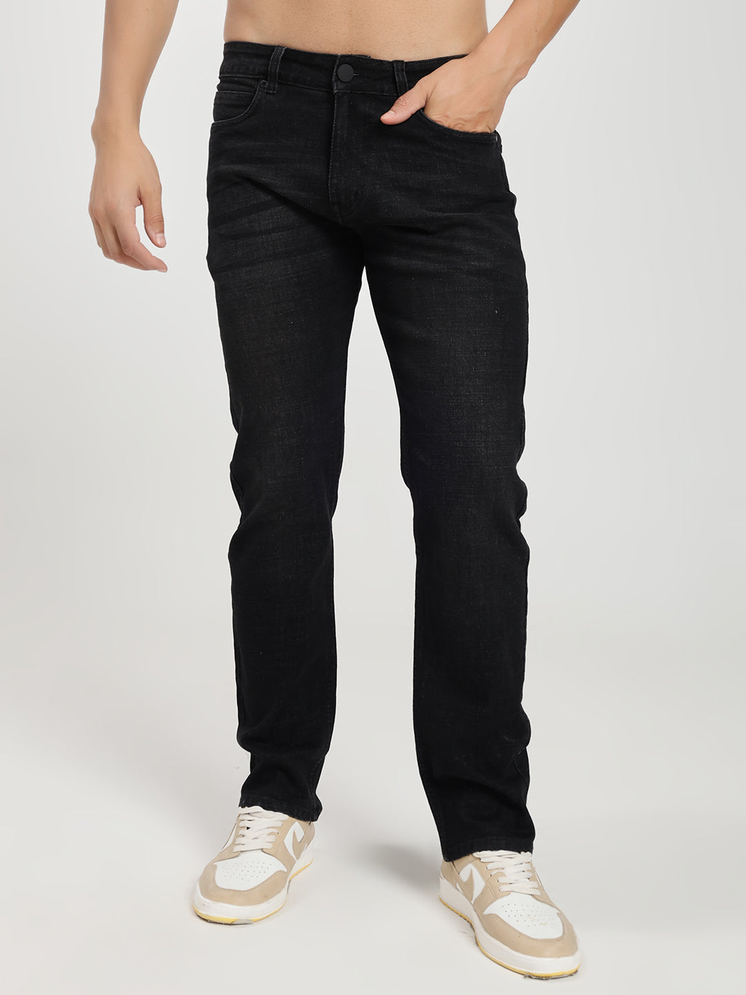 Classic Black Denim Jeans for Men