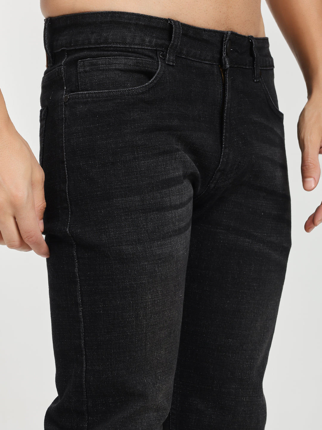 Classic Black Denim Jeans for Men