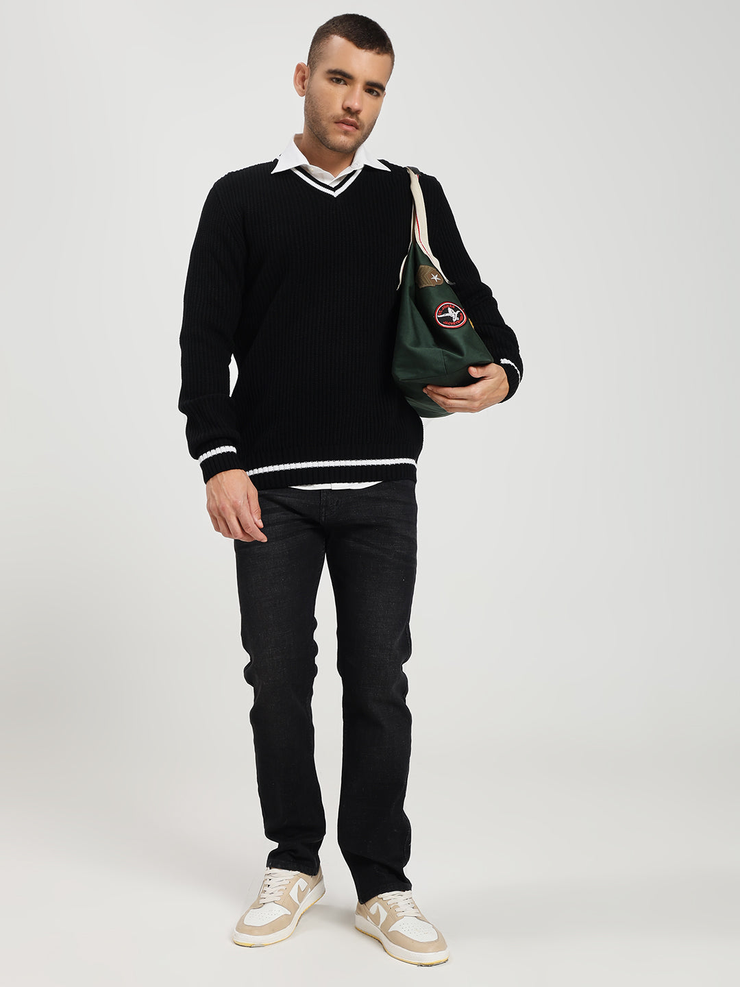 Classic Black Denim Jeans for Men