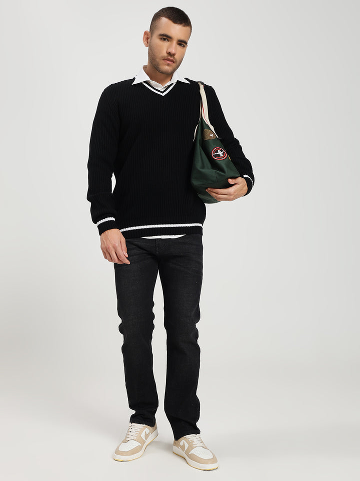 Classic Black Denim Jeans for Men