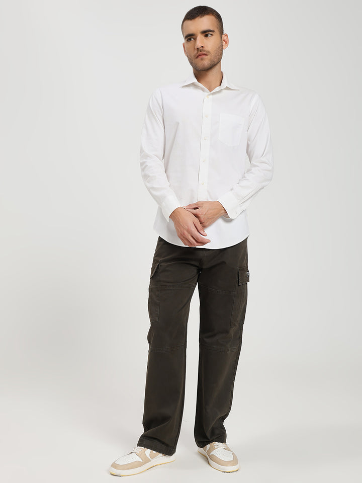 Men’s Relaxed Fit Dark Green Cargo Pants