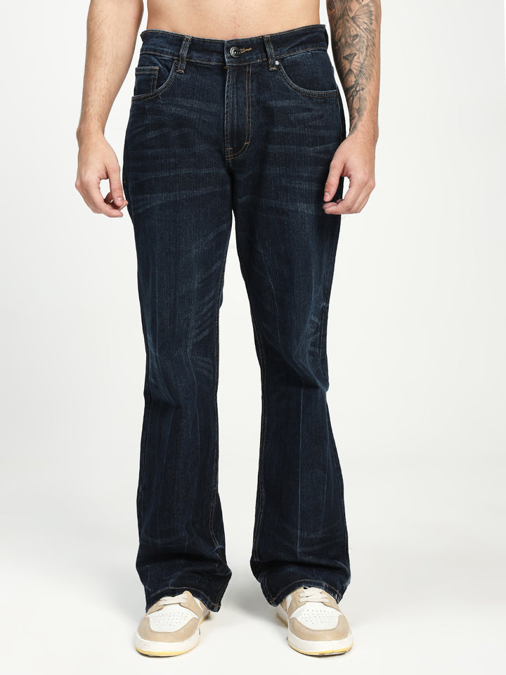 Men’s Blue Bootcut Denim Jeans