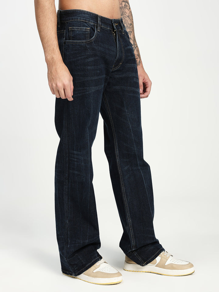 Men’s Blue Bootcut Denim Jeans