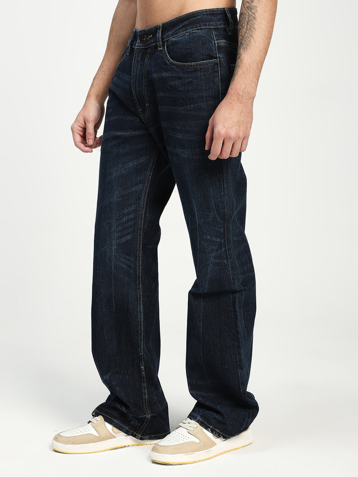 Men’s Blue Bootcut Denim Jeans