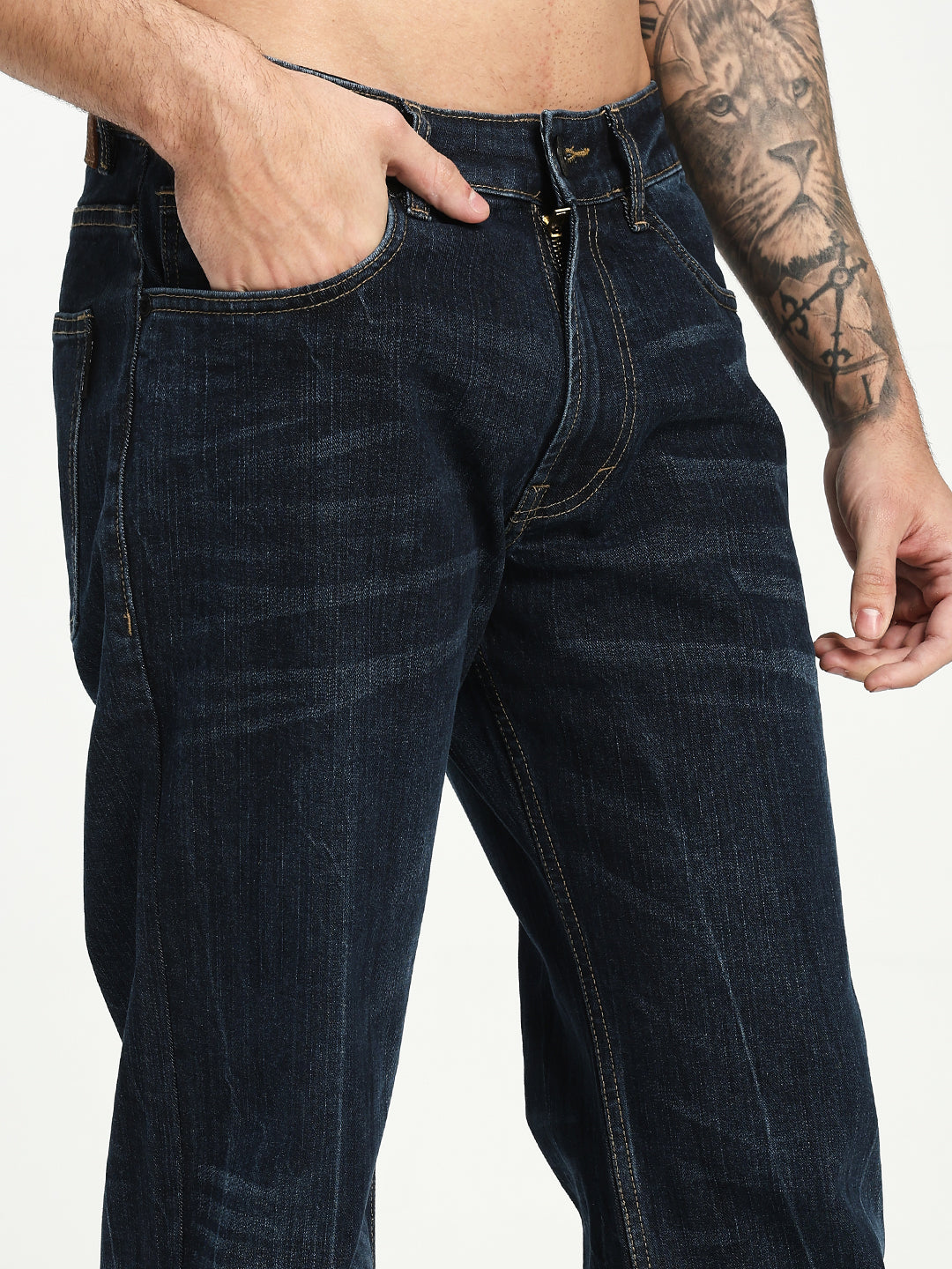Men’s Blue Bootcut Denim Jeans