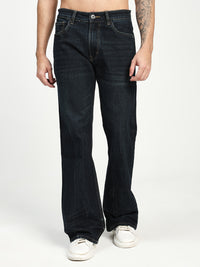 Men’s Dark Blue Bootcut Denim Jeans