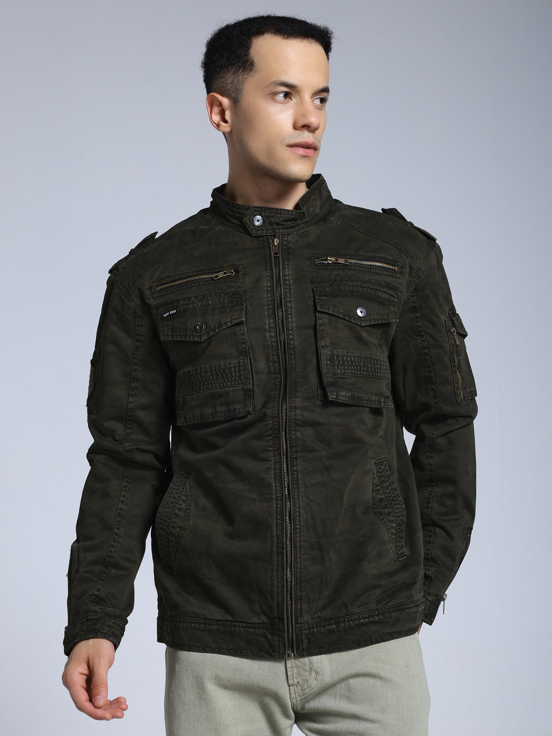 Rebel camo moto jacket