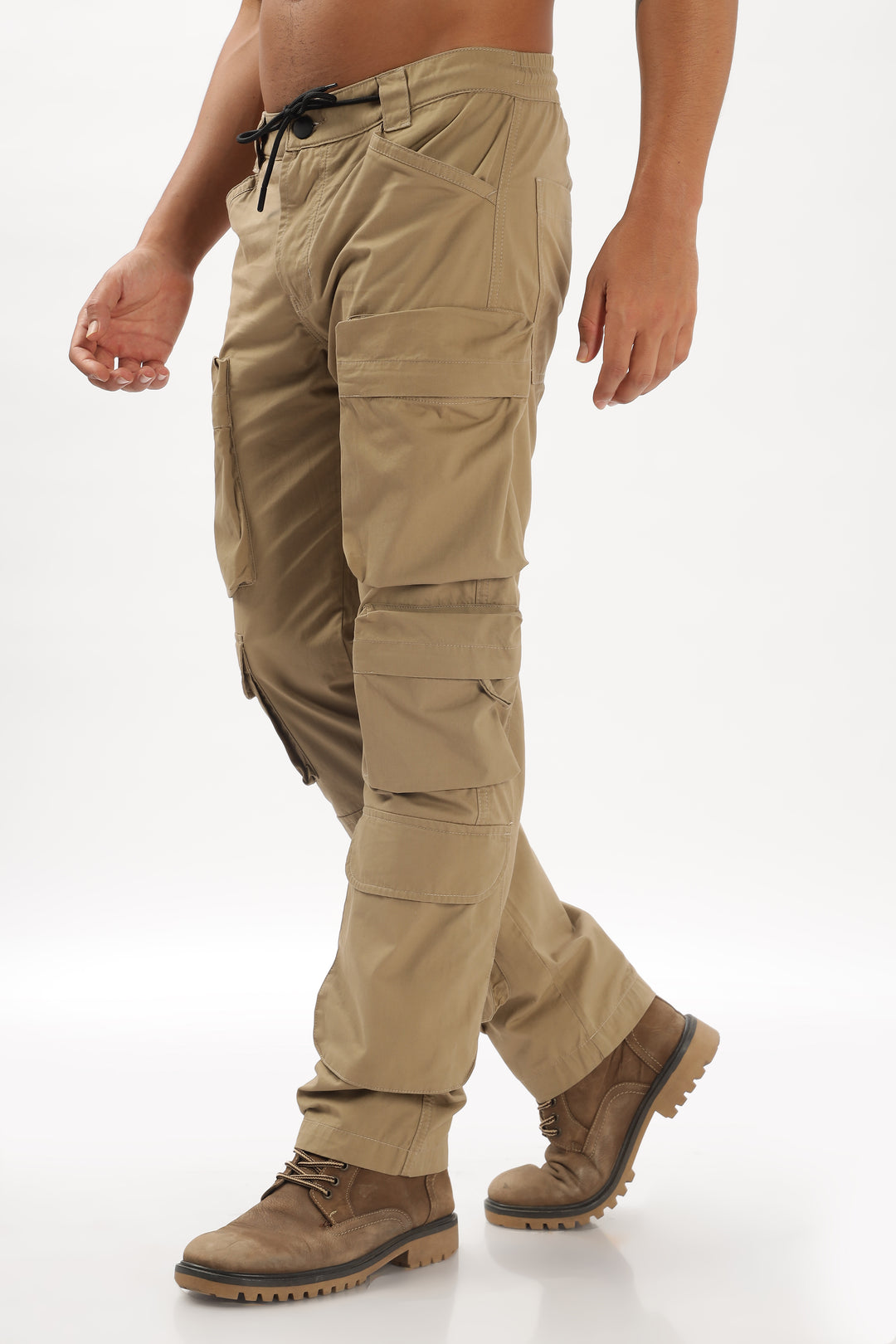 BEIGE CARGO PANTS