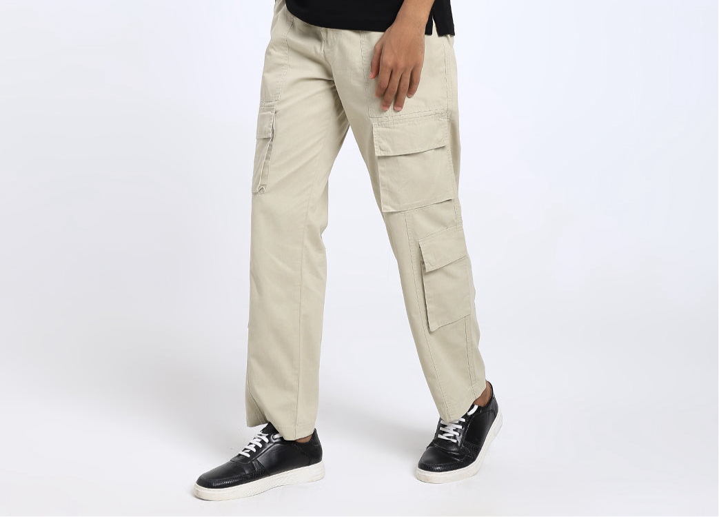 Men's Heritage Snap beige baggy cargo