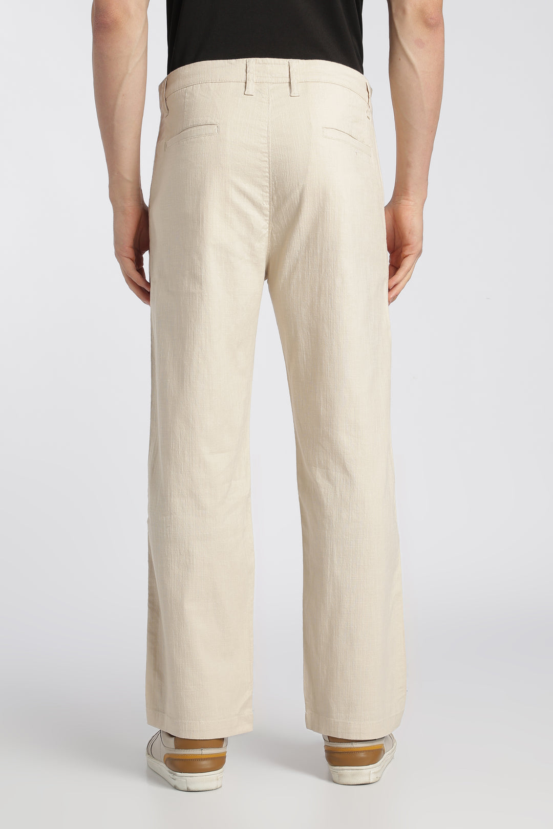 Men’s Sand Relaxed Linen Casual Pants