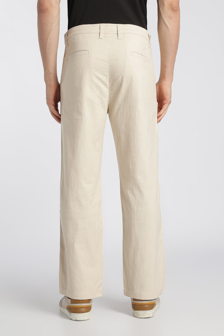 Men’s Sand Relaxed Linen Casual Pants