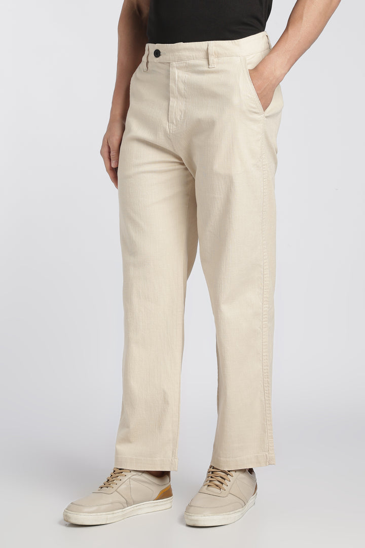 Men’s Sand Relaxed Linen Casual Pants