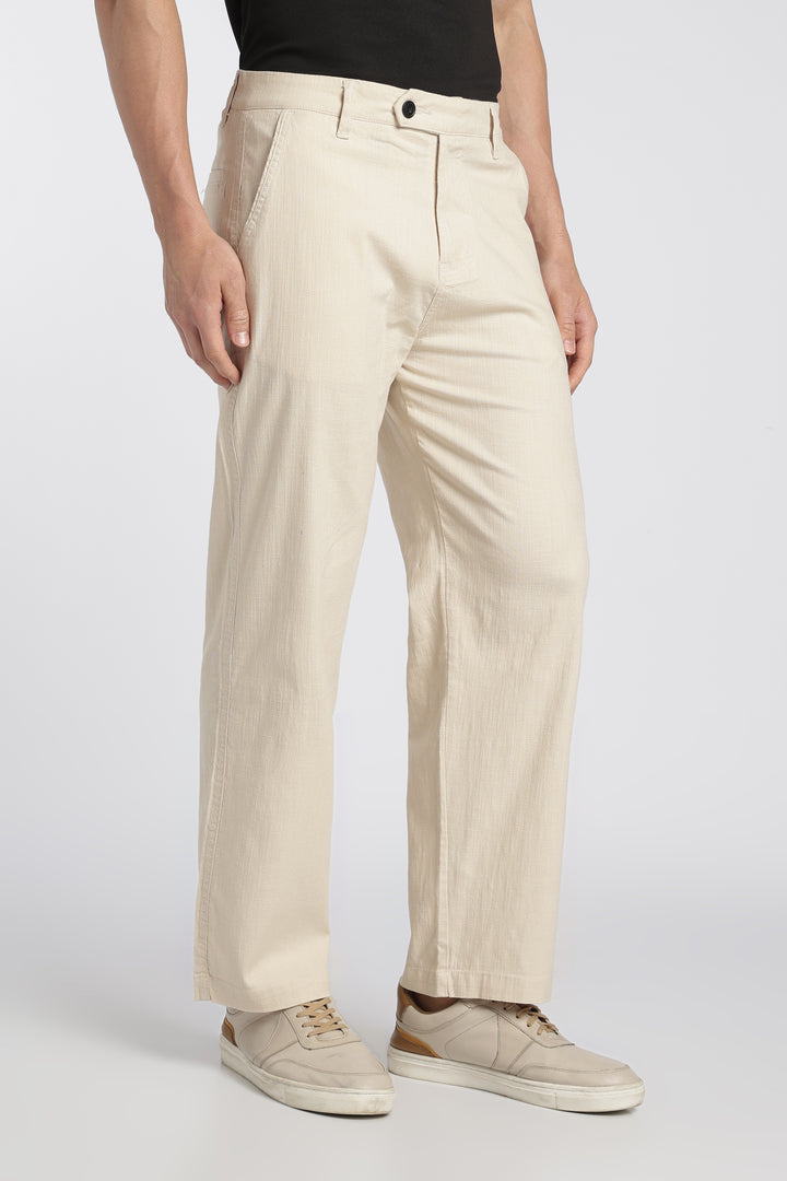 Men’s Sand Relaxed Linen Casual Pants