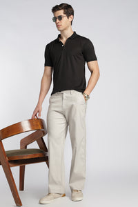 Men’s Light Grey Relaxed Linen Casual Pants