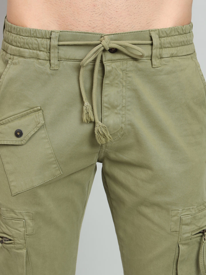 UTILITY CARGO JOGGERS-SAGE GREEN