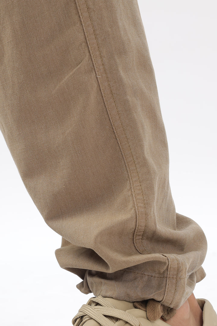 LINEN CARGO PANTS