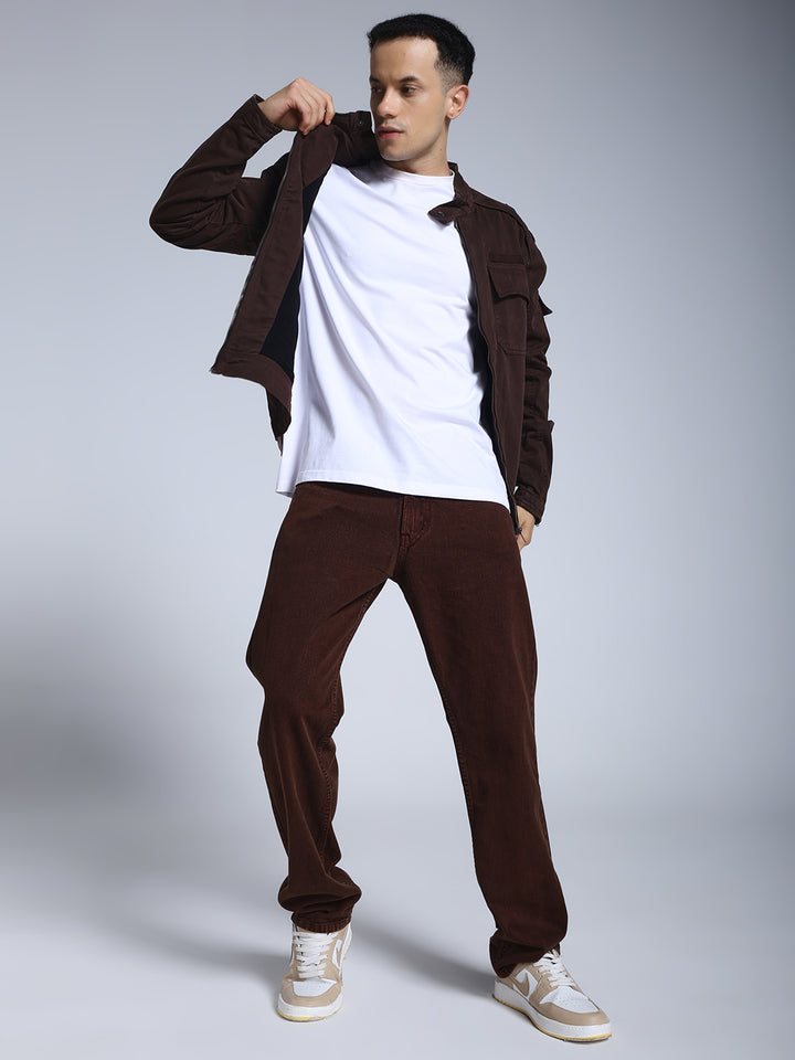 Utility Rider Jacket (Dark Brown)