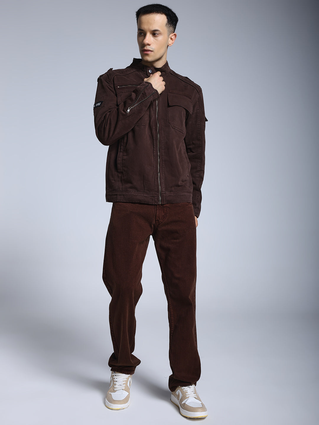 Utility Rider Jacket (Dark Brown)