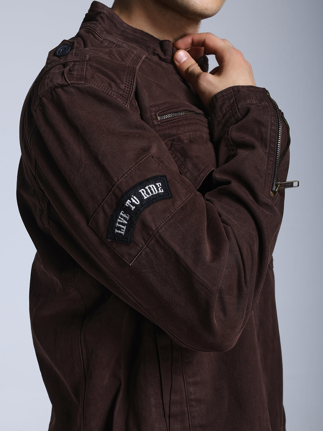 Utility Rider Jacket (Dark Brown)