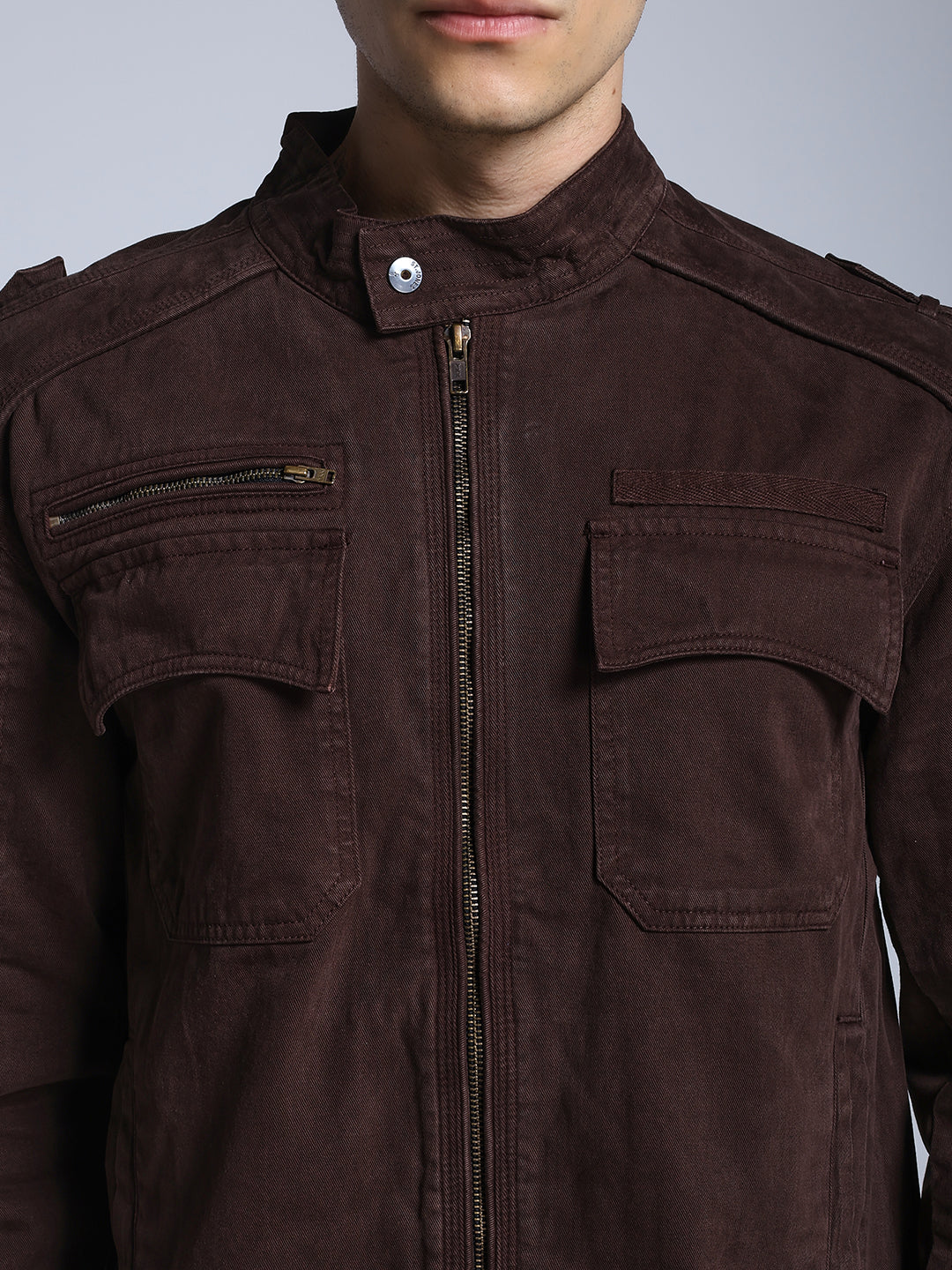 Utility Rider Jacket (Dark Brown)