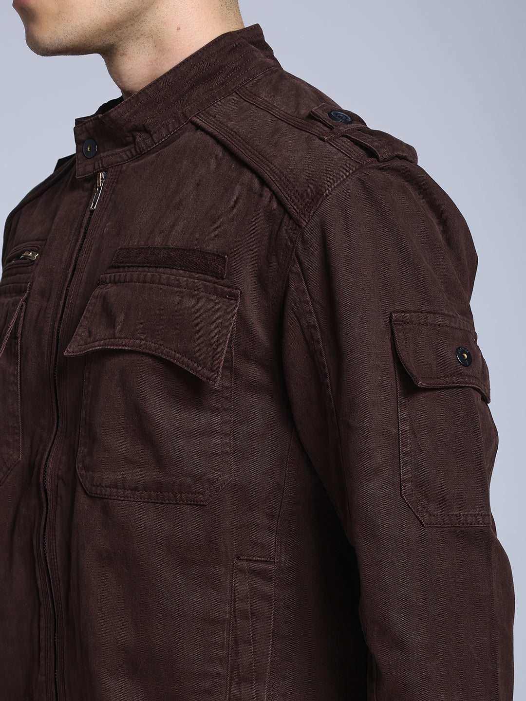 Utility Rider Jacket (Dark Brown)