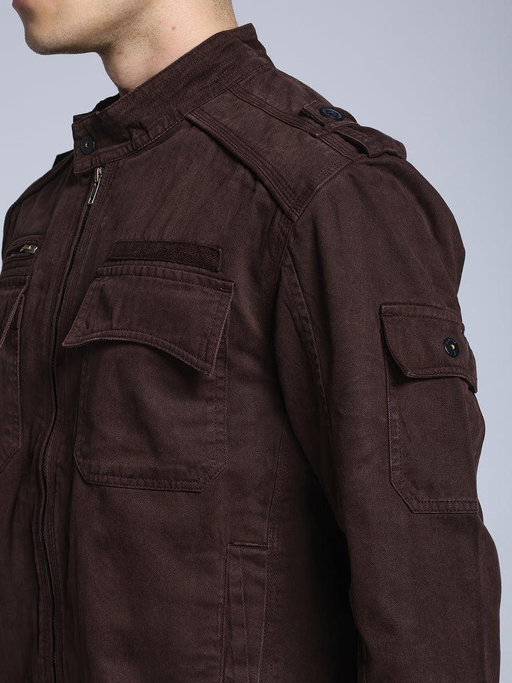 Utility Rider Jacket (Dark Brown)