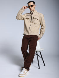 Utility Rider Jacket (Beige)