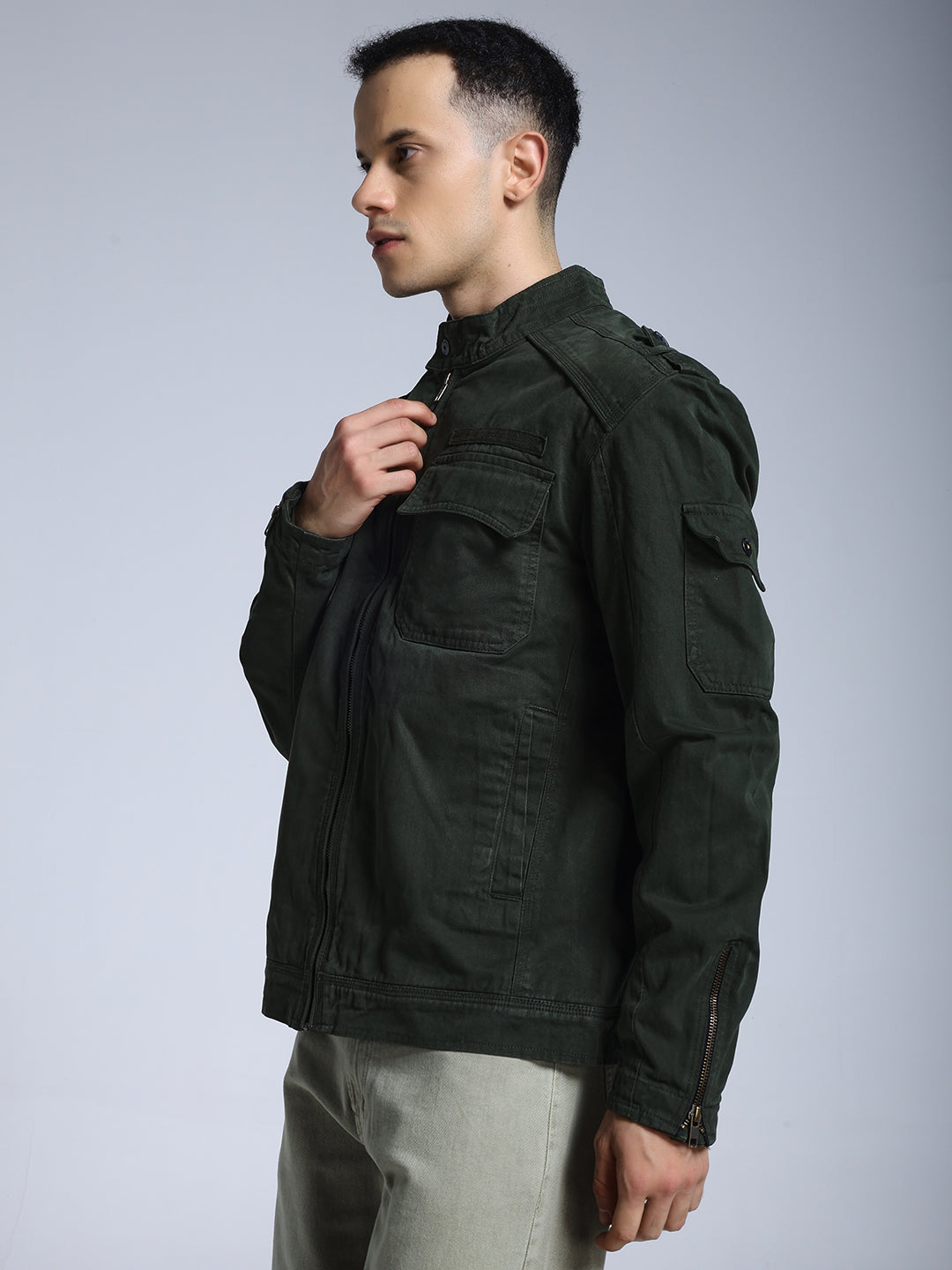 Utility Rider Jacket (Hunter Green)