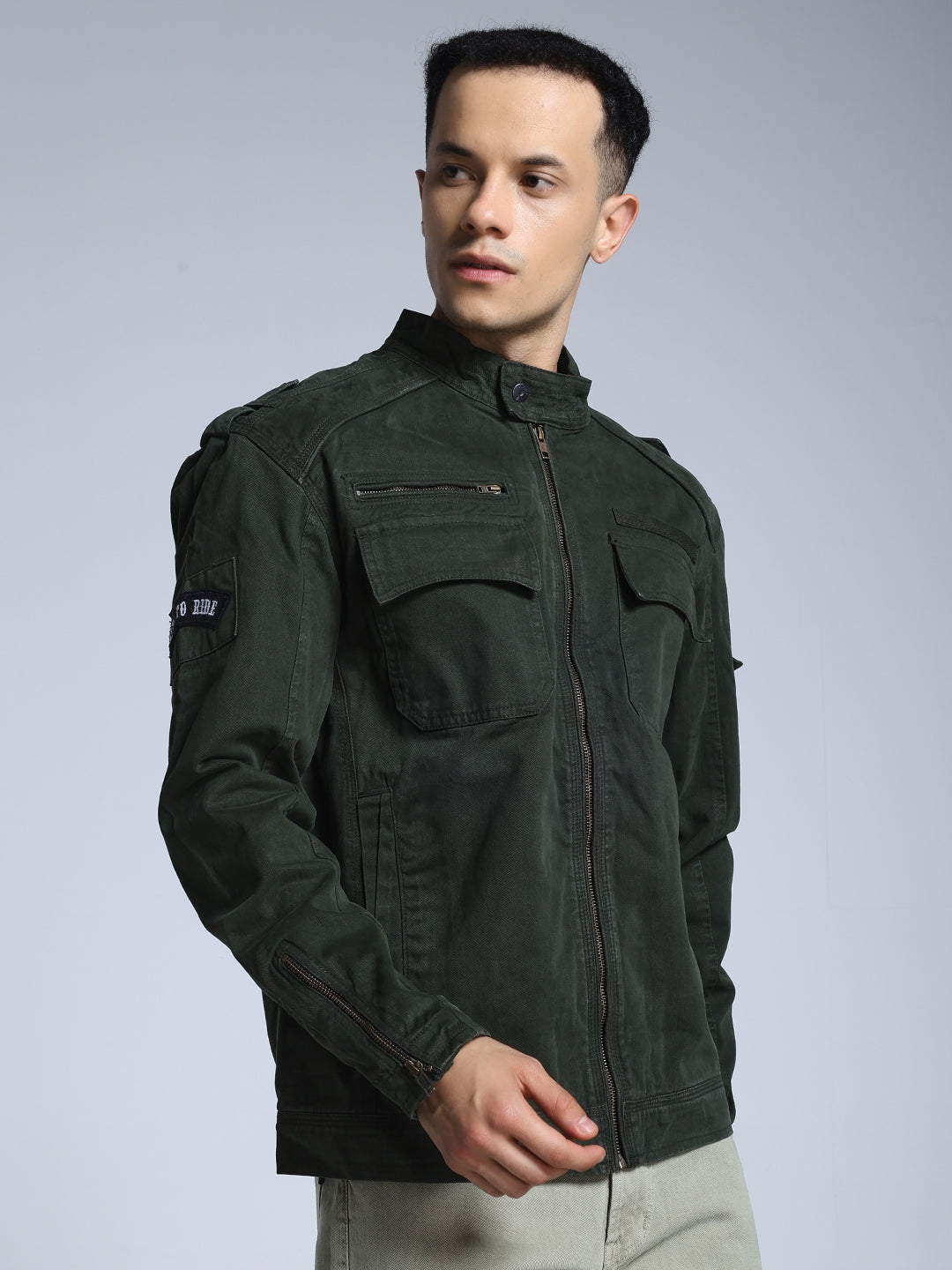 Utility Rider Jacket (Hunter Green)