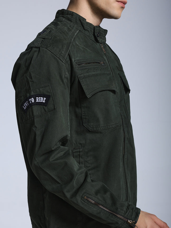 Utility Rider Jacket (Hunter Green)