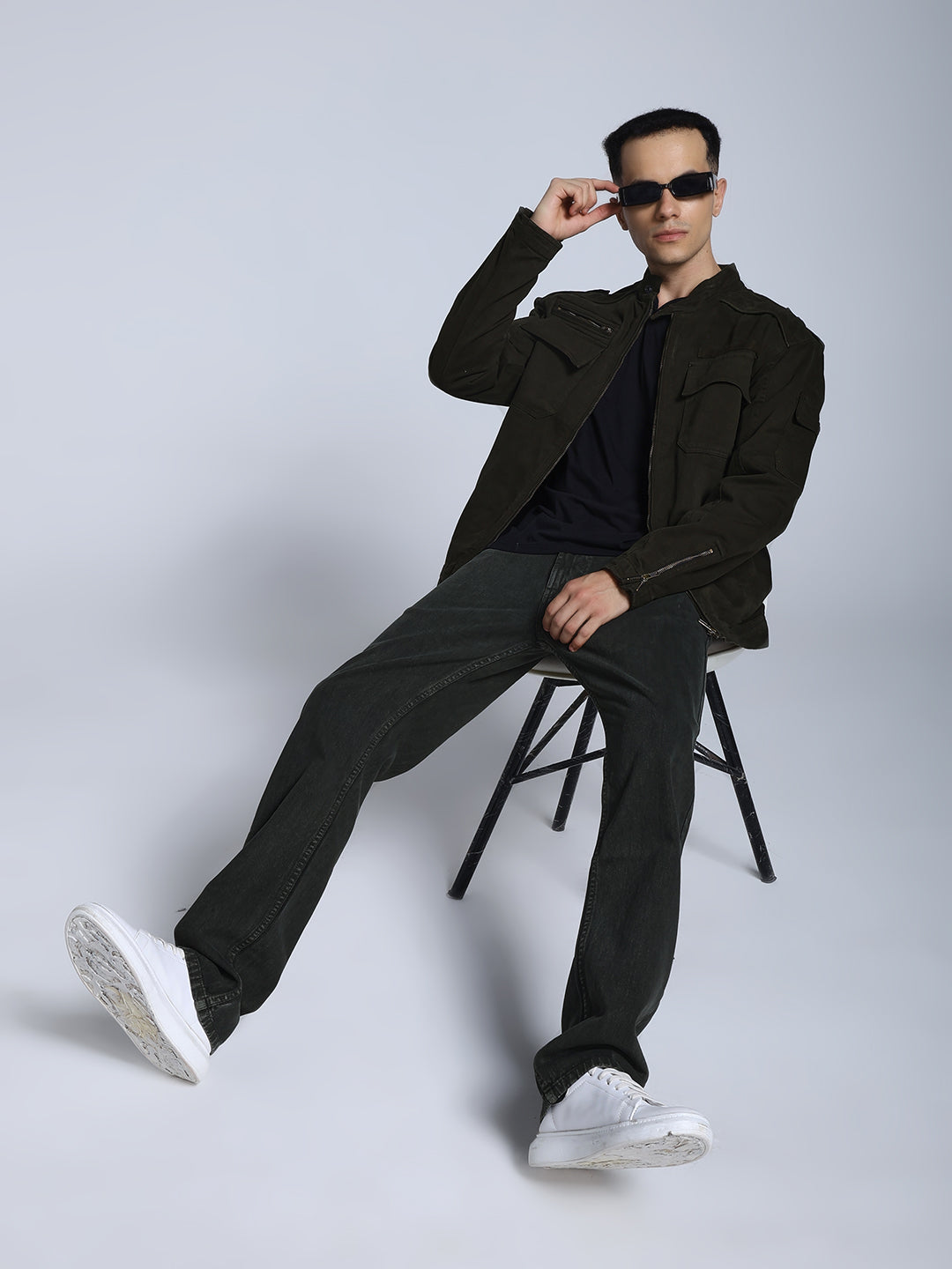 Utility Rider Jacket (Olive Green)