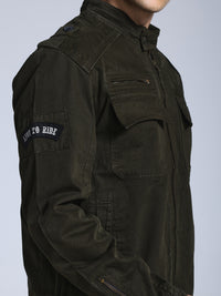 Utility Rider Jacket (Olive Green)