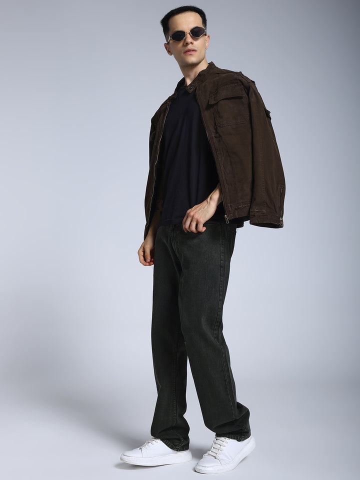 Utility Rider Jacket (Brown)