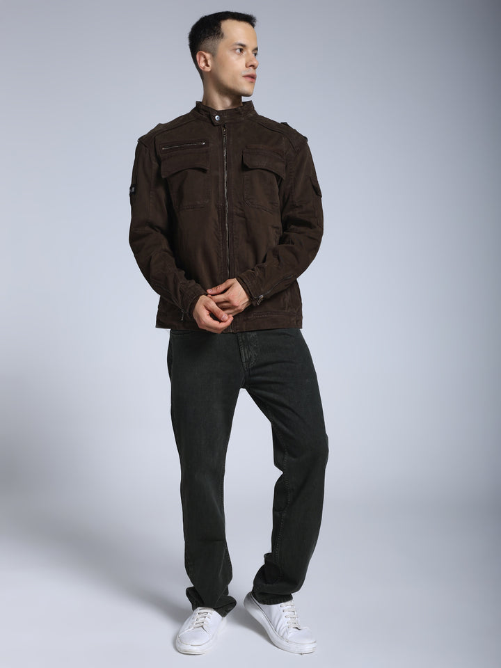 Utility Rider Jacket (Brown)