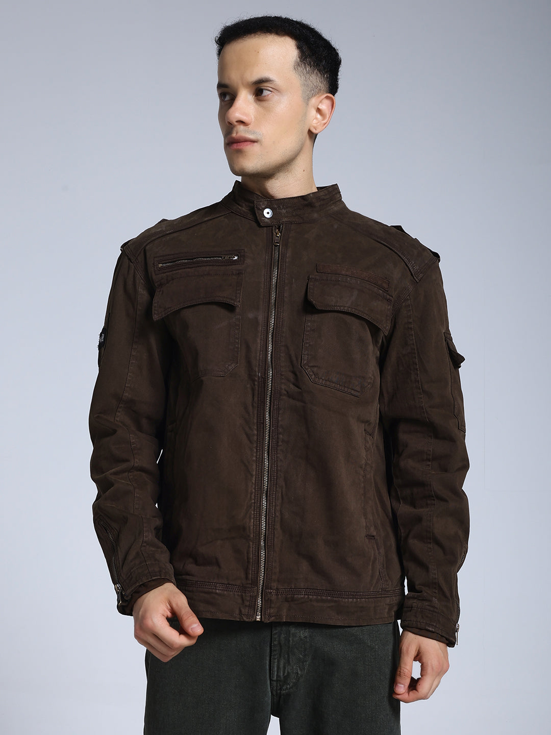 Utility Rider Jacket (Brown)