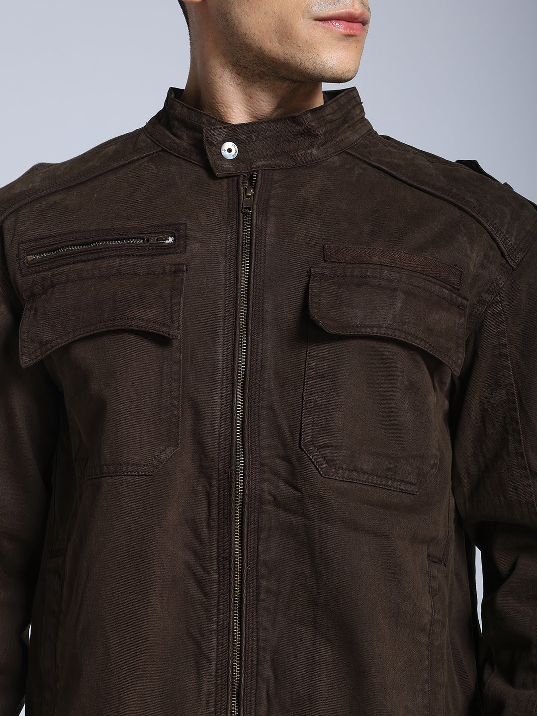 Utility Rider Jacket (Brown)
