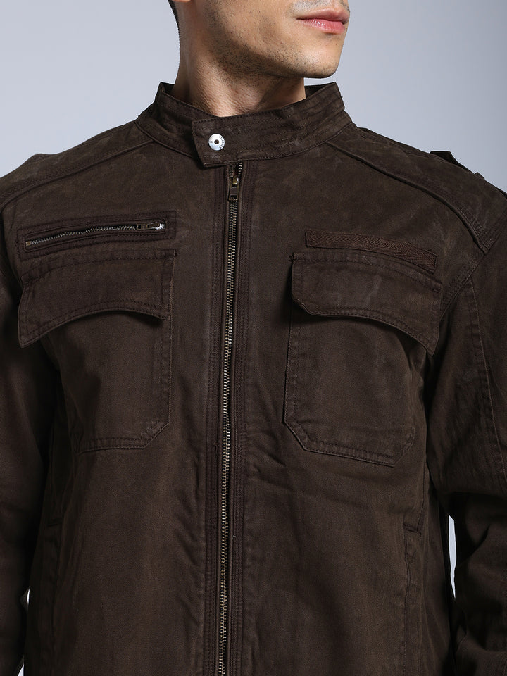 Utility Rider Jacket (Brown)